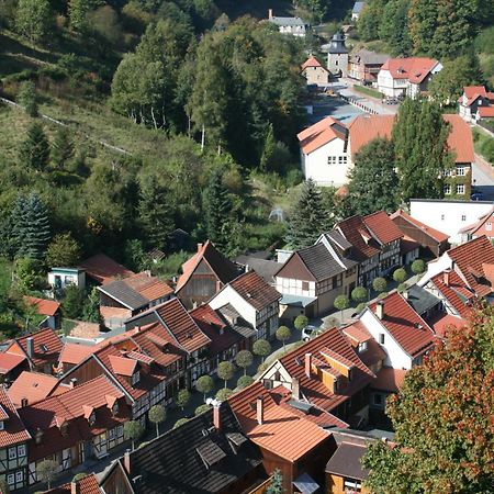 Hotel Garni Weisses Ross Stolberg i. Harz Exterior foto