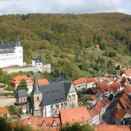 Hotel Garni Weisses Ross Stolberg i. Harz Exterior foto