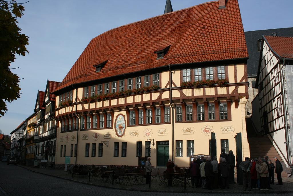 Hotel Garni Weisses Ross Stolberg i. Harz Exterior foto