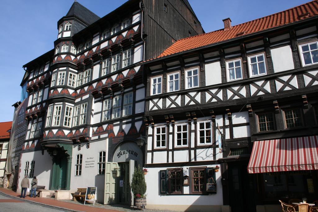 Hotel Garni Weisses Ross Stolberg i. Harz Exterior foto
